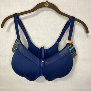 Bali One Smooth U Underwire Bra 36DD • Navy Blue • Smoothing, Everyday Fit